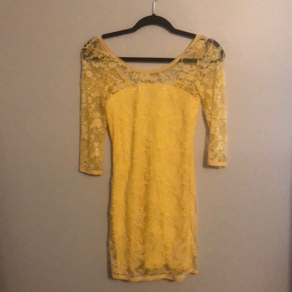 Yellow Lace Dress